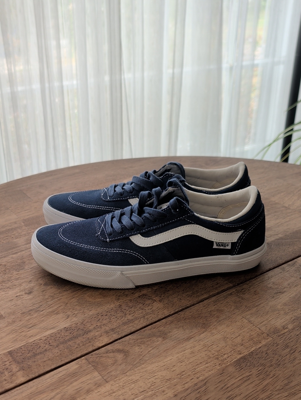 Vans Gilbert Crockett Low Top Sneakers in Navy and White